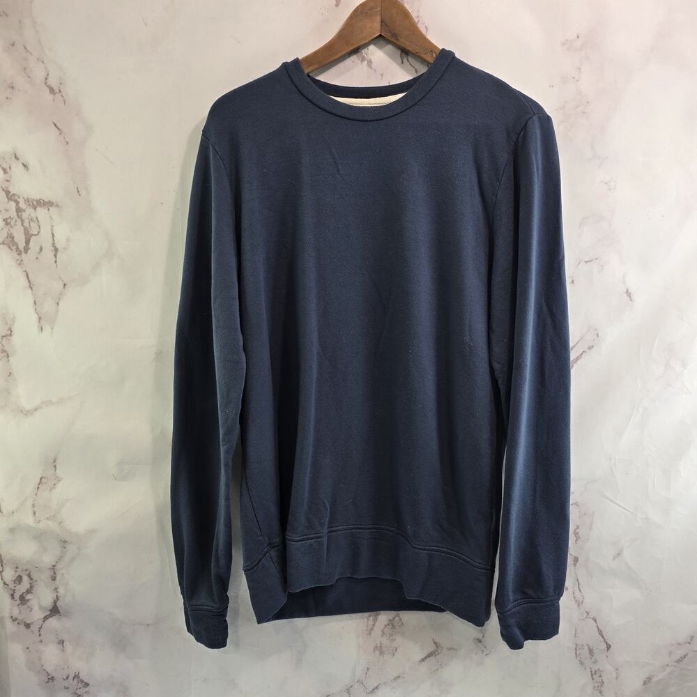 Anthropologie Sweatshirt Womens Medium Blue Pullover Fleece Graham Spencer